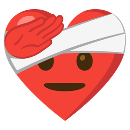 mending heart and saluting face