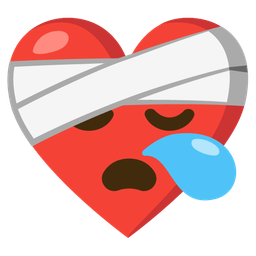 mending heart and sleepy face