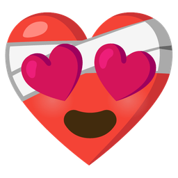 Mending heart and Smiling face with heart-eyes