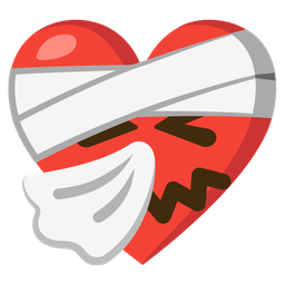 mending heart and sneezing face