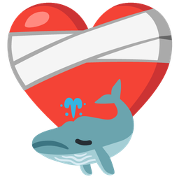 mending heart and spouting whale