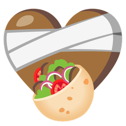 mending heart and stuffed flatbread