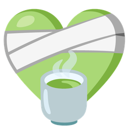 mending heart and teacup without handle