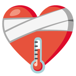 mending heart and thermometer