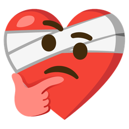 mending heart and thinking face