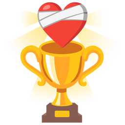 mending heart and trophy