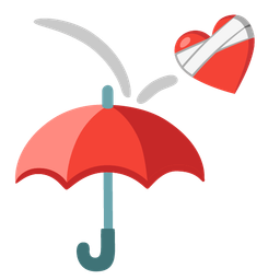 mending heart and umbrella