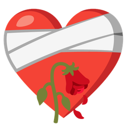 mending heart and wilted flower