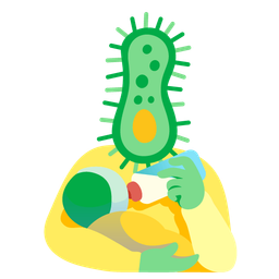 microbe and baby bottle