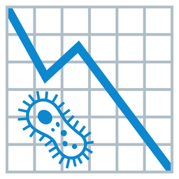 microbe and chart decreasing