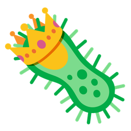 microbe and crown
