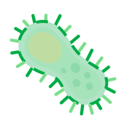 microbe and dotted line face