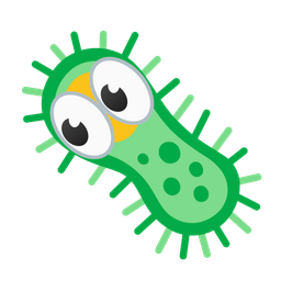 microbe and eyes