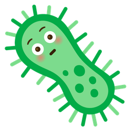 microbe and flushed face