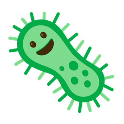 Microbe and Grinning face