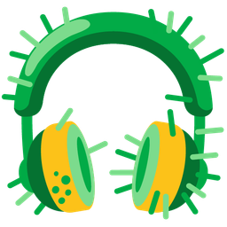 microbe and headphone