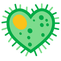 microbe and heart suit