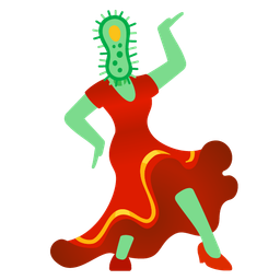 microbe and high-heeled shoe