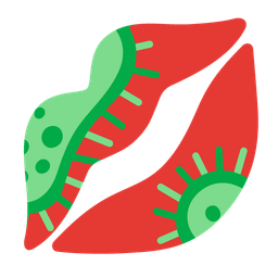 microbe and kiss mark