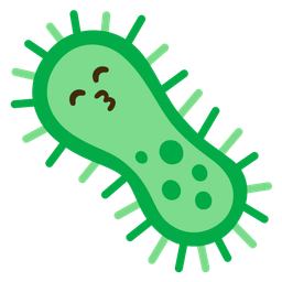 Microbe and Kissing face with smiling eyes