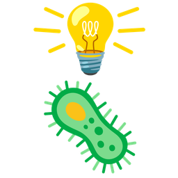 microbe and light bulb