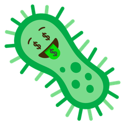 Microbe and Money-mouth face
