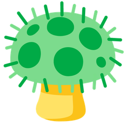 microbe and mushroom