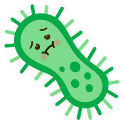 microbe and nauseated face