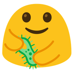 microbe and people hugging
