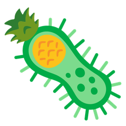 microbe and pineapple