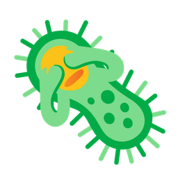 microbe and see-no-evil monkey