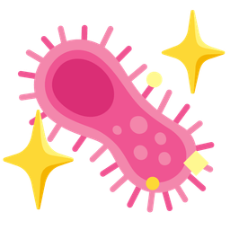 microbe and sparkling heart