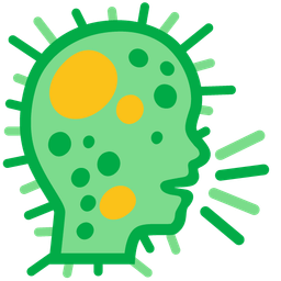 microbe and speaking head