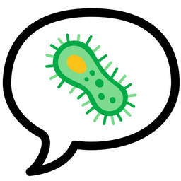 microbe and speech balloon