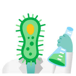 microbe and test tube