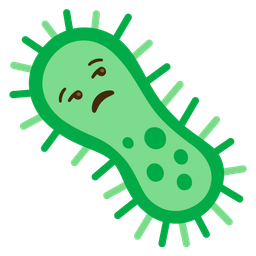 microbe and unamused face