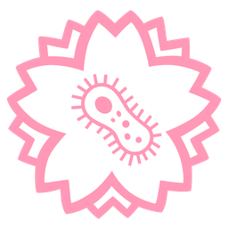 microbe and white flower