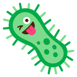 Microbe and Winking face with tongue