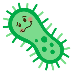 microbe and woozy face