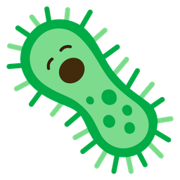 microbe and yawning face