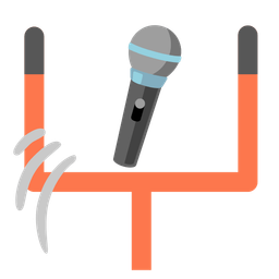 Microphone and American football