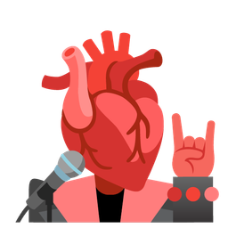 microphone and anatomical heart