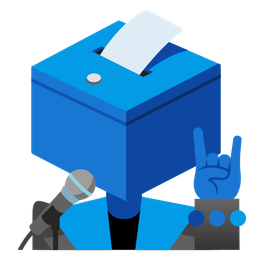 Microphone and Ballot box with ballot