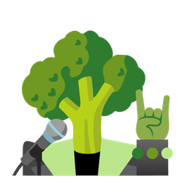 microphone and broccoli