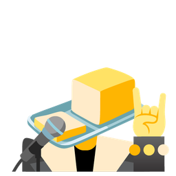 microphone and butter