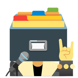 Microphone and Card file box