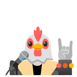 microphone and chicken