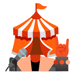 Microphone and Circus tent