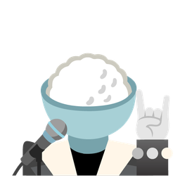 microphone and cooked rice