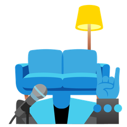 Microphone and Couch and lamp